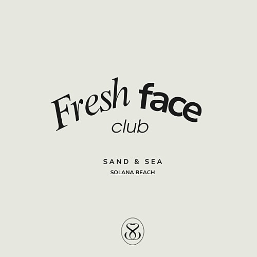 Fresh Face Club logo, Sand & Sea, Solana Beach