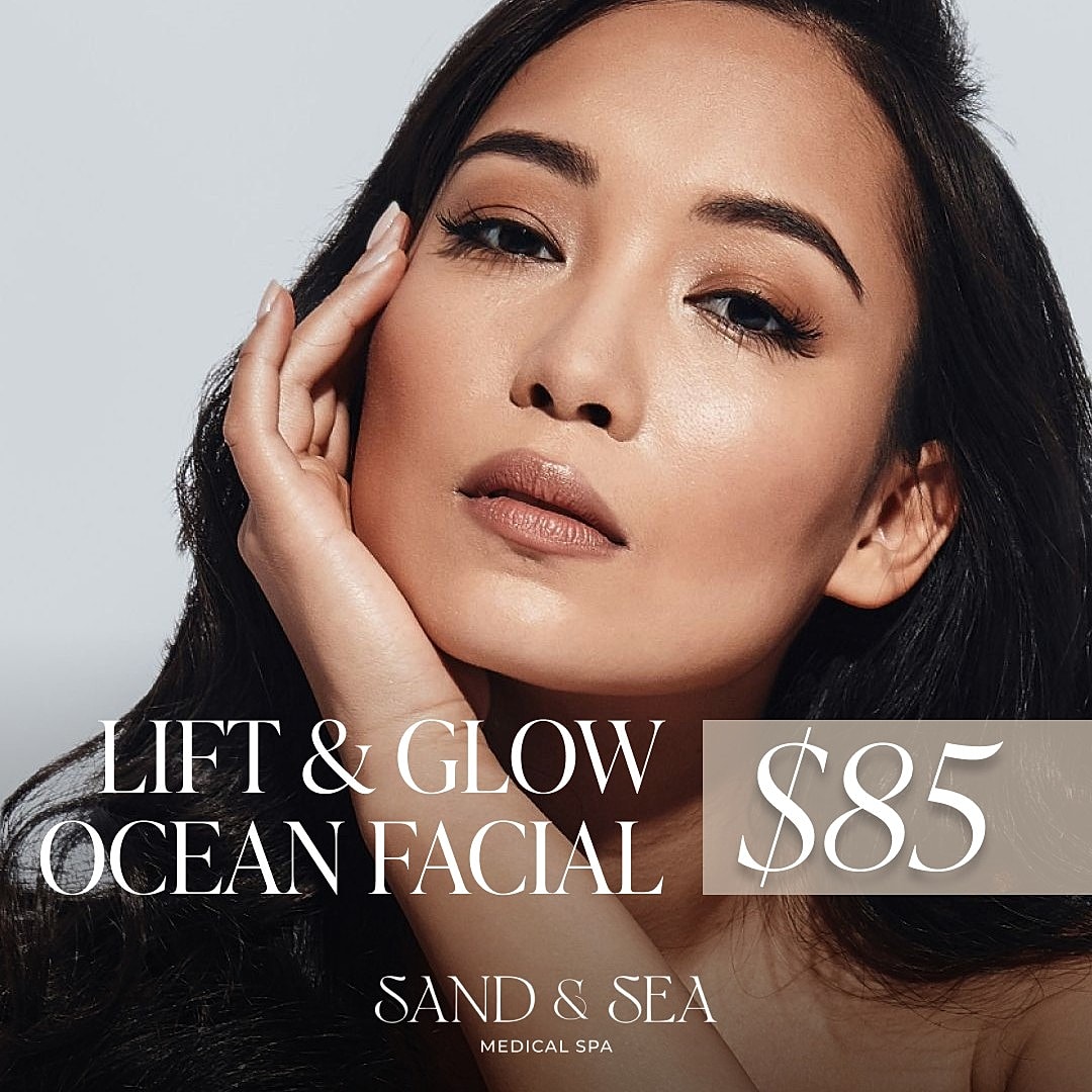 Lift and glow ocean facial promotion at spa